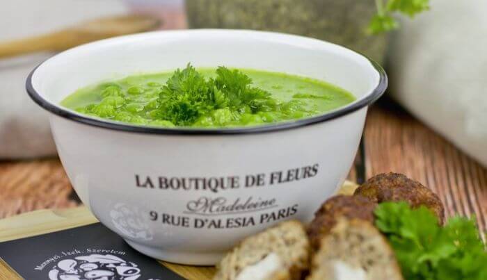 zöldborsó főzelék